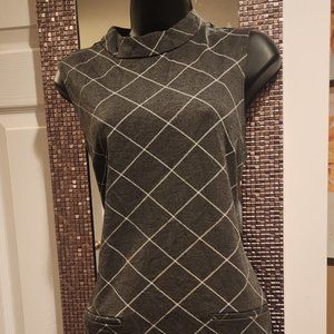 Sharagana Gray Short Dress, Size 8